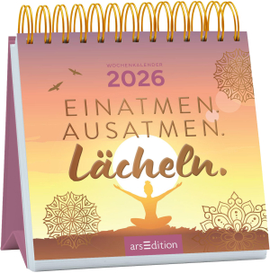 Einatmen. Ausatmen. Lächeln. 2026 – Mini-Wochenkalender, Produktbild 1