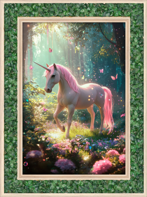Aventurin-Energiebild „Einhorn der Lebensfreude“, Produktbild 1