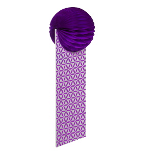 Lesezeichen „Blume des Lebens“, violett, Produktbild 1