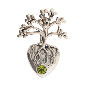 Anhänger „Lebensbaum mit Peridot“, Produktbild 1
