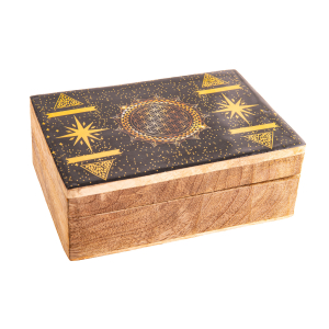 Holzbox Fantasy „Blume des Lebens“, Produktbild 1