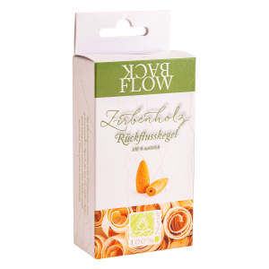 Rückfluss-Räucherkegel, Backflow-Kegel „Zirbenholz“, Produktbild 1