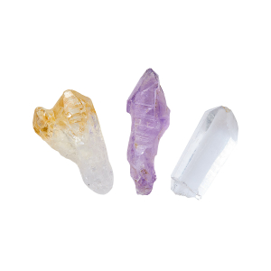 Edelstein Spitzen Bergkristall, Amethyst, Citrin, Produktbild 1