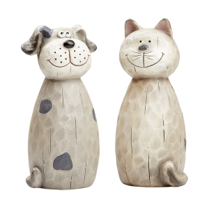 Zaunfiguren „Hund und Katze“ 2er Set, Produktbild 1