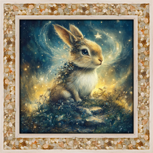 Mondstein-Energiebild „Krafttier Hase“, Produktbild 1