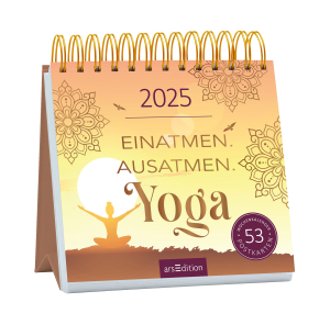 Einatmen Ausatmen Yoga 2025 Postkartenkalender, Produktbild 1