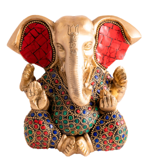 Ganesha mit bunten Steinchen, Produktbild 1