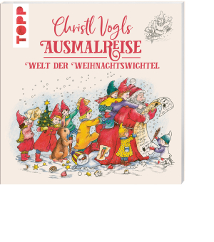 Christl Vogls Ausmalreise – Welt der Weihnachtswichtel, Produktbild 1