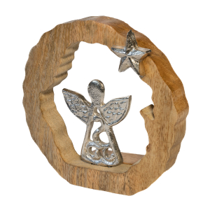 Deko-Holzring „Engel der Träume“, Produktbild 1