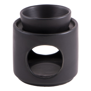 Keramik-Aromalampe, schwarz, Produktbild 1