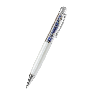 Lapislazuli-Kugelschreiber Weiß, Produktbild 1