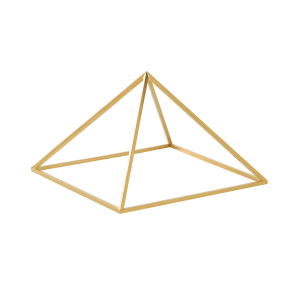 Pyramide „Giza“ vergoldet, Produktbild 1