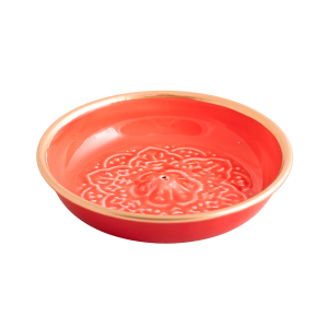 Räucherstäbchenhalter „Mandala“, Rot, Produktbild 1