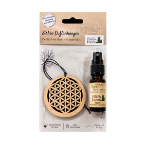 Zirben-Duftanhänger „Blume des Lebens“, Produktbild 1