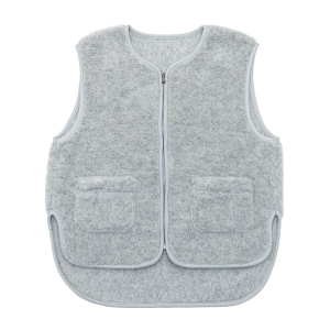 Merino-Weste „Island“, grau, Produktbild 1
