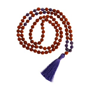 Rudraksha-Mala „Amethyst“, Produktbild 1