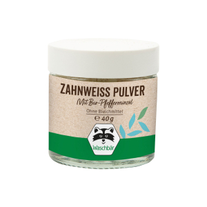 Zahnweiß-Pulver mit Bio-Pfefferminzöl, Produktbild 1