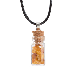 Kette „Fläschchen mit Bernstein”, Produktbild 1