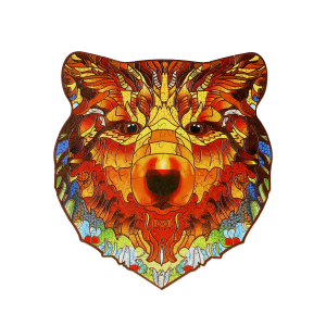 Holzpuzzle „Bär“, Produktbild