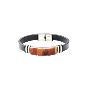 Bernstein Lederarmband, Produktbild 1