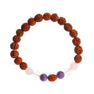 Armband „Rudraksha mit Edelsteinen“, Produktbild 1