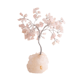 Edelsteinbaum „Rosenquarz“ groß, Produktbild 1