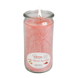 Duftkerze „weißer Pfirsich-Rosenblüte“, Produktbild 1