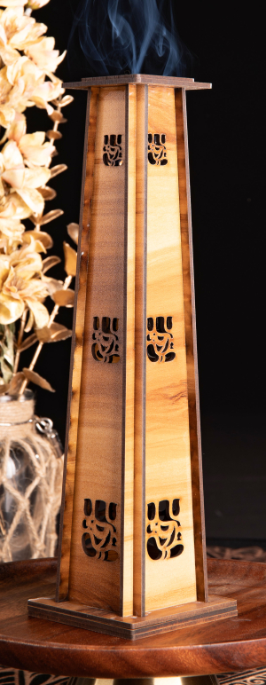 Räucherstäbchenhalter „Turm mit Ganesha“, Produktbild 1