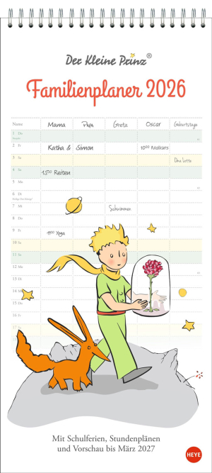Der Kleine Prinz Familienplaner 2026, Produktbild 1