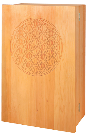 Medizinschrank „Blume des Lebens” aus Erlenholz, Produktbild 1