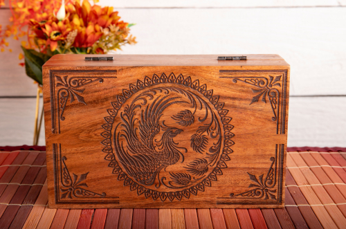 Holzbox mit Phönix, Produktbild 2