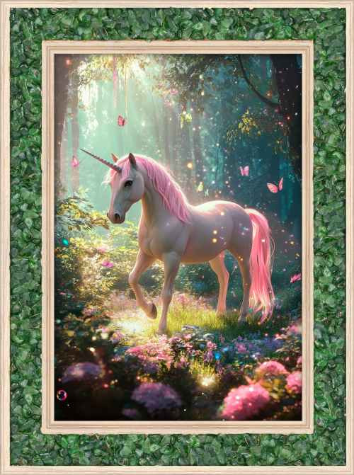 Aventurin-Energiebild „Einhorn der Lebensfreude“, Produktbild 1