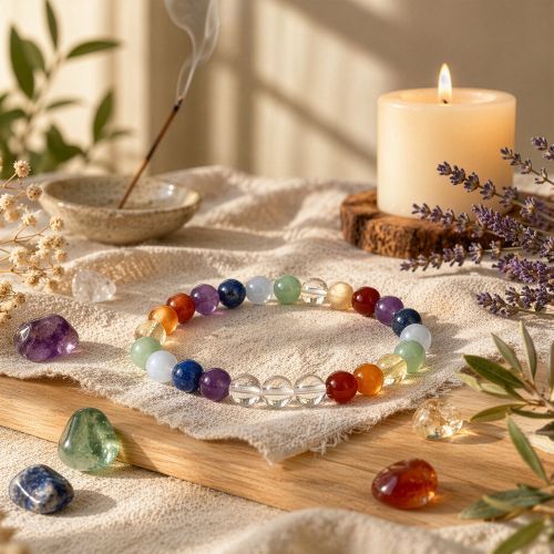 Kraftarmband „Chakra“, 0,8 cm, Produktbild 2