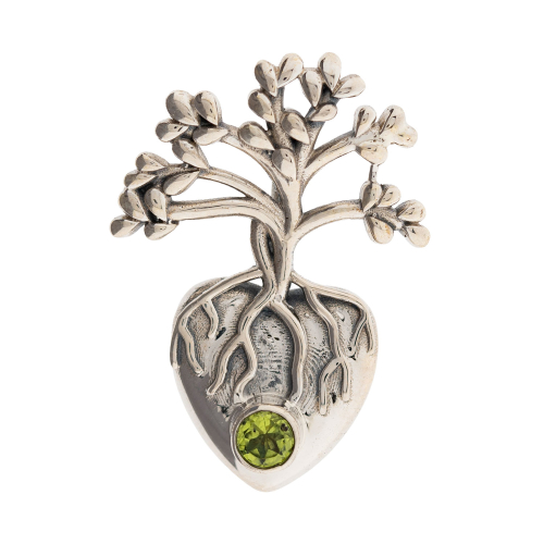 Anhänger „Lebensbaum mit Peridot“, Produktbild 1