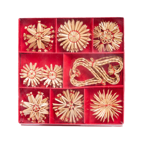 Baumschmuck „Stroh-Anhänger“, 32er Set, Produktbild 2