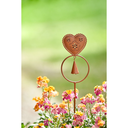 Gartenstecker „Herz“ mit Glocke, Produktbild 2