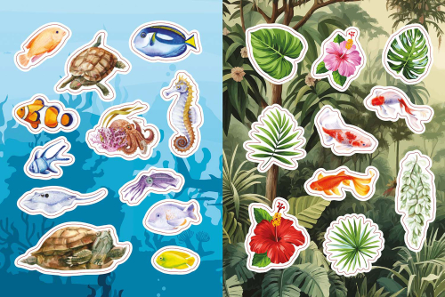 Flora, Fauna, Pflanzen &amp; Bienen – Stickerbuch, Produktbild 3