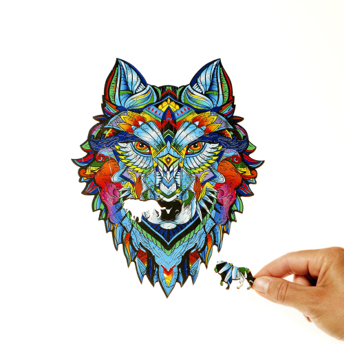 Holzpuzzle „Wolf“, Produktbild 5