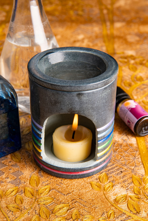 Aromalampe und Siebgefäß „Lebensfreude“, Produktbild 2