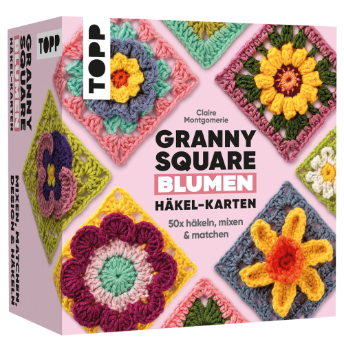 Granny Square Häkel-Karten – Blumen, Produktbild 1