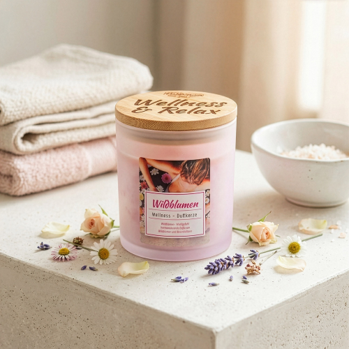 Wellness-Duftkerze „Wildblumen“, Produktbild 2