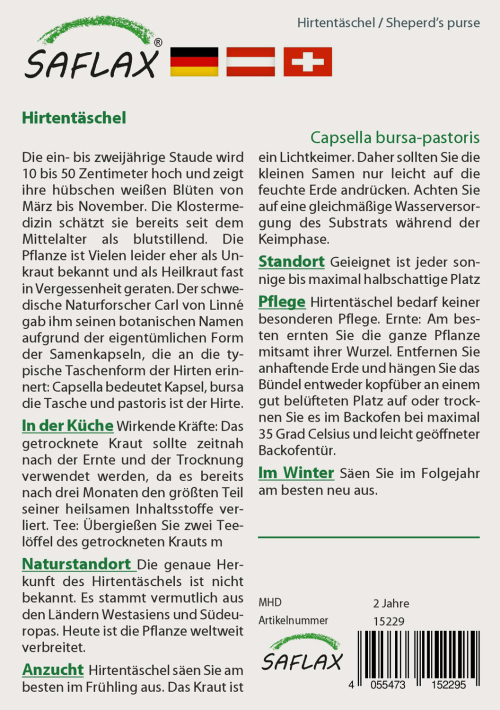 Hirtentäschel, Samen, Produktbild 2