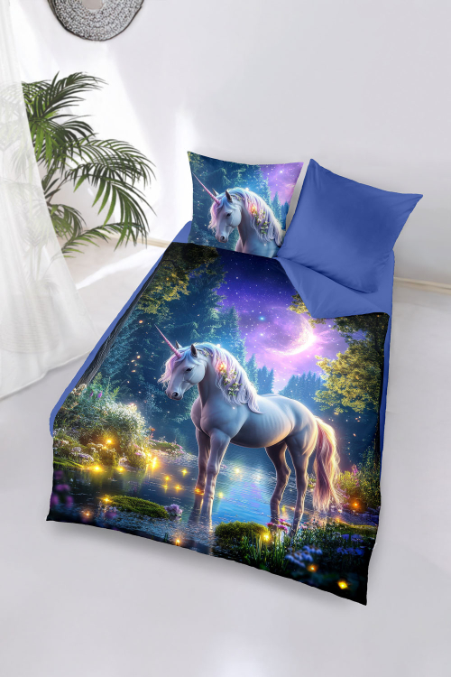 Bettwäsche „Einhorn der Mondzauber“, Produktbild 2