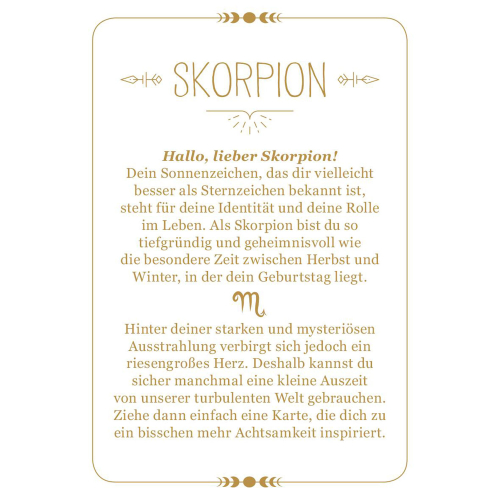 Achtsamkeit für den Skorpion (Kartenset), Produktbild 2