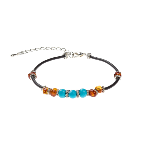 Bernstein-Armband „Schamanin“, Produktbild 1