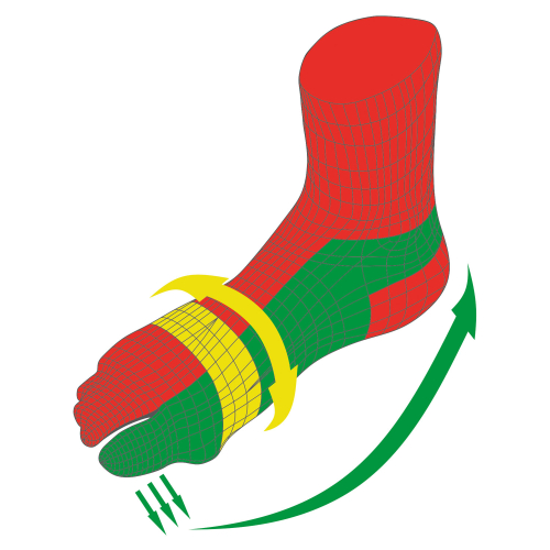 Hallux-Valgus-Socken , Schwarz, Produktbild 5