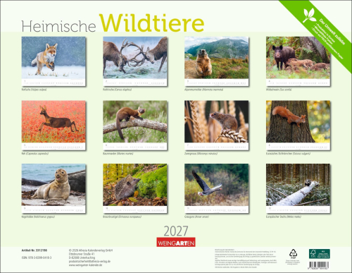 Heimische Wildtiere 2027, Produktbild 3