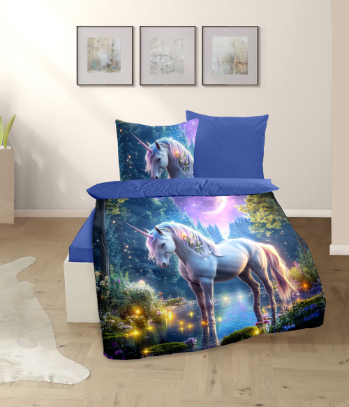 Bettwäsche „Einhorn der Mondzauber“, Produktbild 3