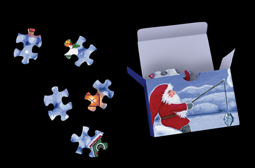 Puzzle-Adventskalender "Tomtes Weihnachtszauber", Produktbild 2