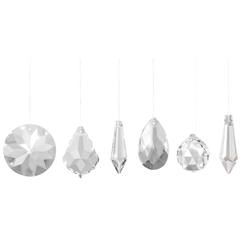 Sonnenfänger-Kristalle „Kristallklar“, 6er Set, Produktbild 1